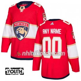 Florida Panthers Trikot Custom Adidas 2017-2018 Rot Authentic - Kinder